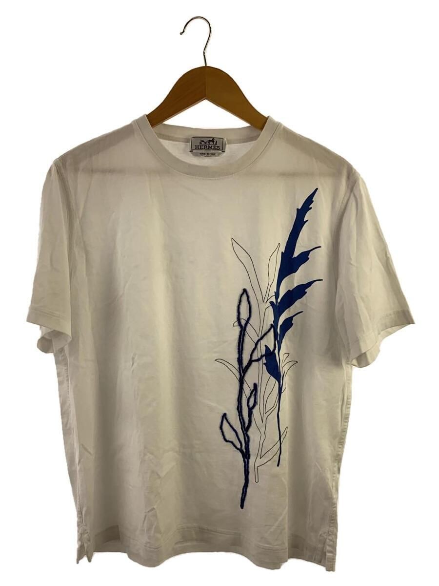 ３色展開♪【 HERMES 】Tシャツ HERMES - HERMES Tシャツ 半袖 3D 刺繍 オレンジ オーバーサイズ