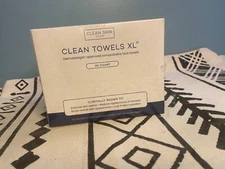 Clean Skin Club Clean Towels XL 100% Biodegradable Face Wipes 50 Ct