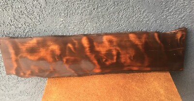 Redwood Curly Flame Wood Lumber Slab Billet Crafts  1'' x 8-9'' x 33'' - #872