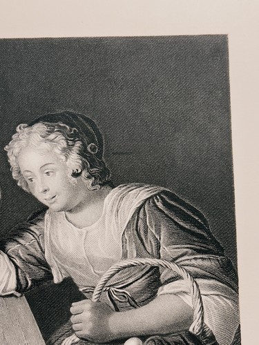 GODEFRIED SCHALKEN PROVA UOVA ARTE 1872 ANTICO INCISIONE ACCIAIO DIPINTO INCISIONE - Foto 7 di 9