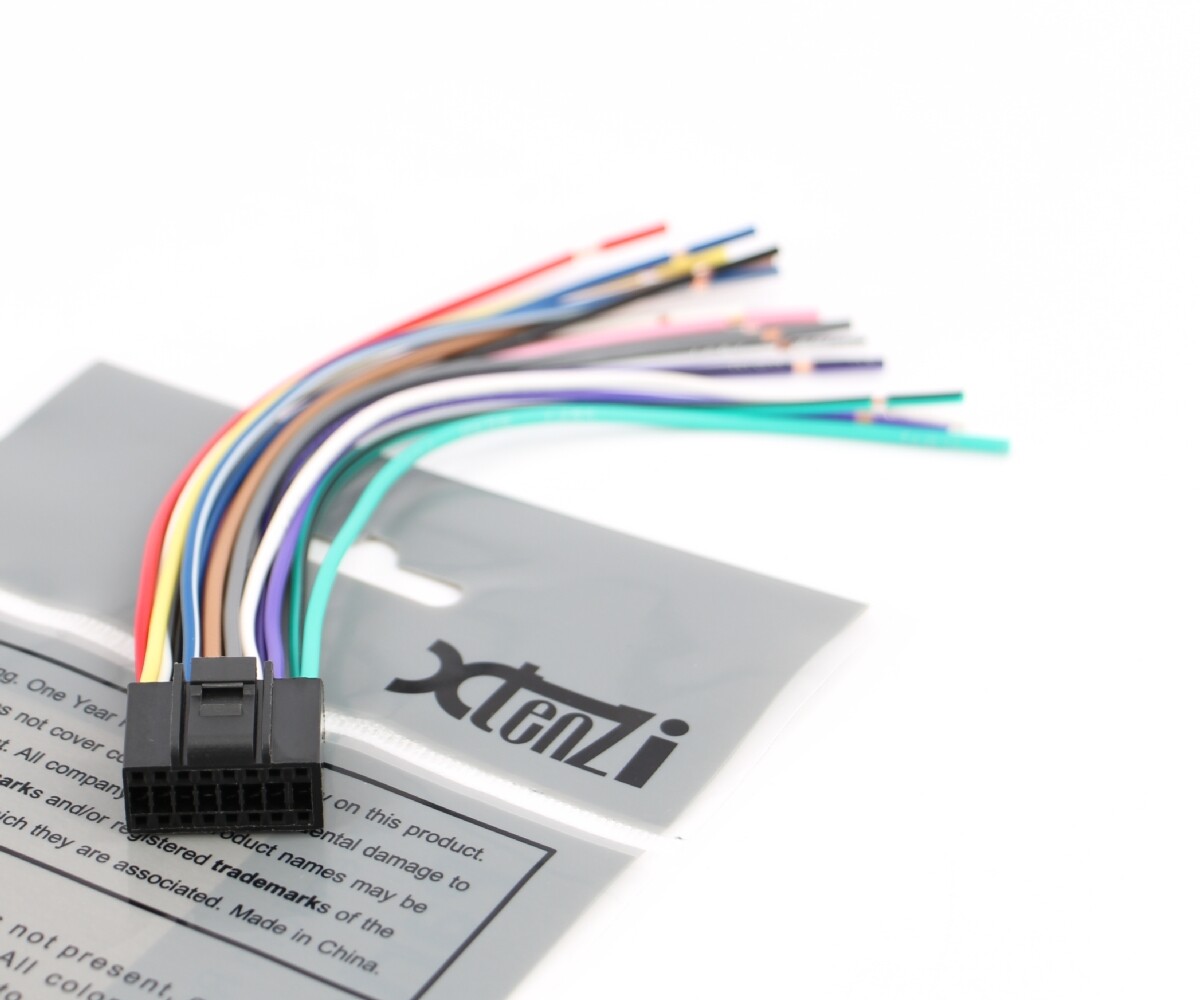 Xtenzi Wire Harness Radio for Power Acoustik Head Unit 16Pin Select Car