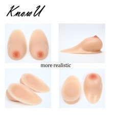 New Upgrade Water Drop Silicone Prosthetic Breast Crossdresser Postoperative