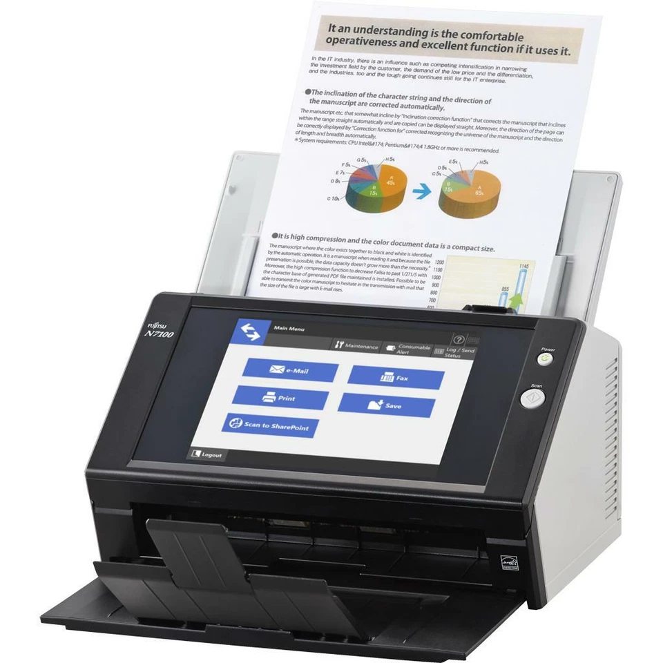 Fujitsu ScanSnap N7100 Scanner Netzwerkscanner Dokumentenscanner - Bild 1 von 1