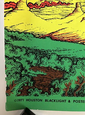 flying sound vintage poster blacklight 1971 70s psychedelic
