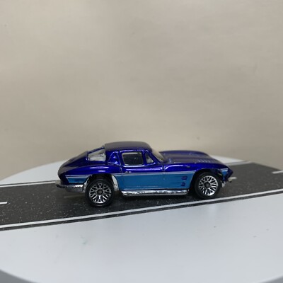 2006 Hot Wheels Split Window '63 Chevy Corvette Blue Two-Tone w/Chrome LW 1:64