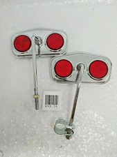 Vespa Lambretta Mirror Legshield Vintage Mirror Caferacer Bobber Chopper