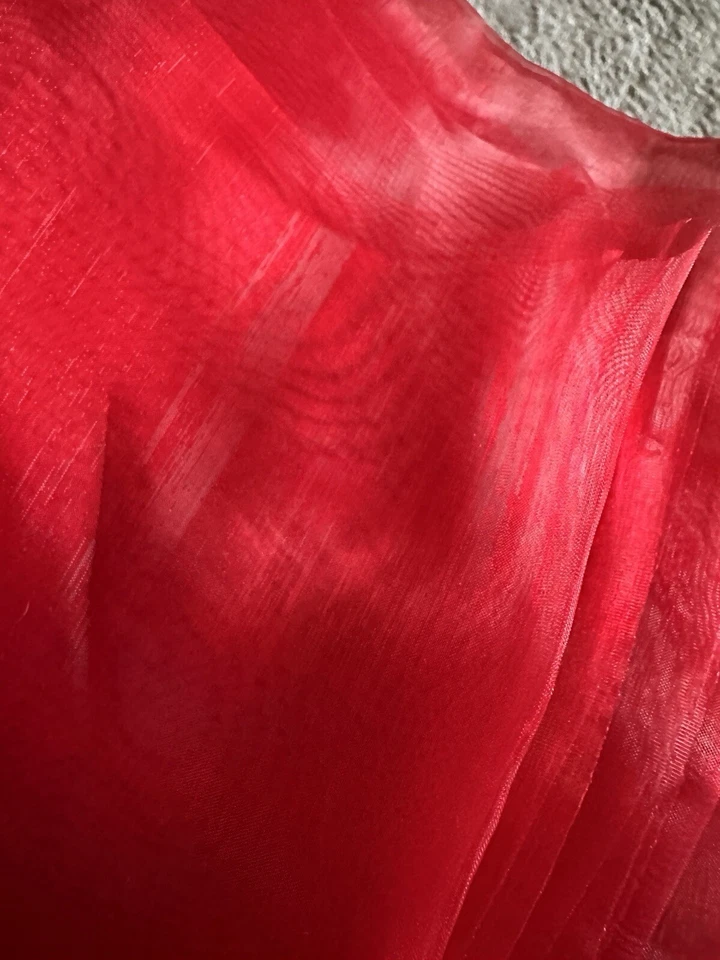 Red White And Blue Organza sheer polyester 58" wide Fabric Crafting Sewing - Image 4 of 4