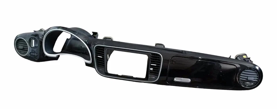 Moldura de rádio 2012-2019 Volkswagen Beetle brilho preto acabamento painel fabricante de equipamento original - Imagem 2 de 2