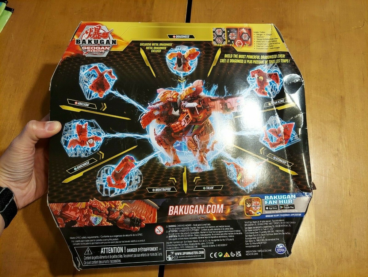 Bakugan Geogan Rising Geoforge Dragonoid 8 Cards 2 Bakucores Set