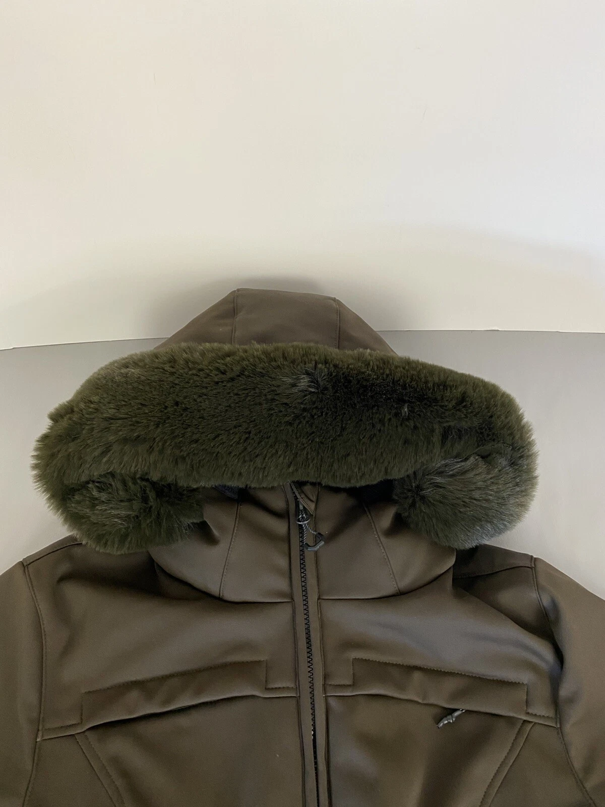 gsou-snow windproof one piece ski suit full cover fur hood 