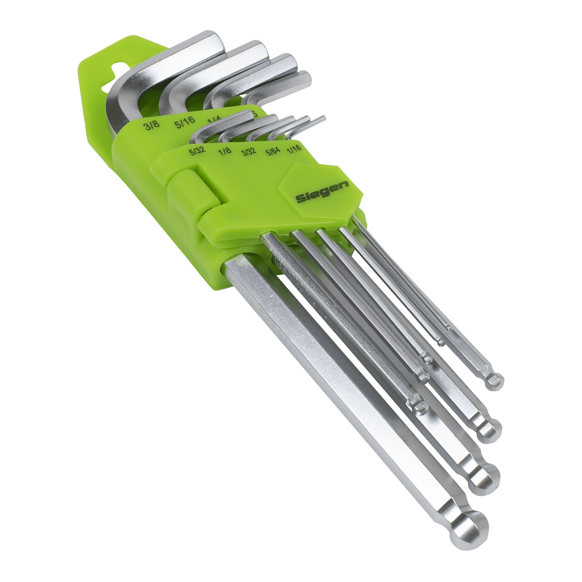 Sealey S01261 Siegen Imperial Long Ball-End Hex Key Set 9pc