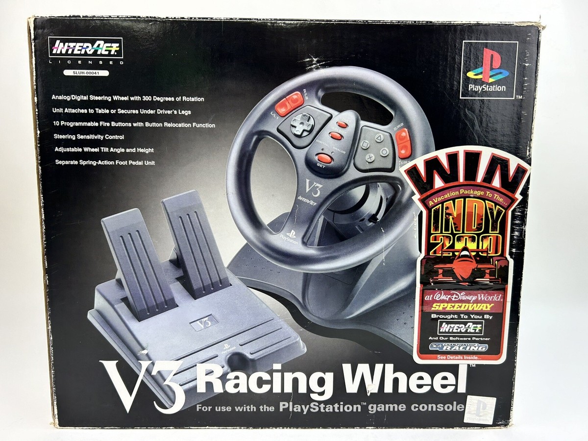 Volant Interact SV-1118 V3 - Pour Sony PlayStation 1 & 2 - Filaire - Occasion