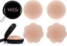 Silicone Nipple Covers Reusable Adhesive Invisible Nippleless Cover Breast Petal