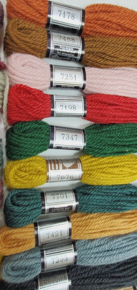 Lot 31 Skeins DMC Laine Wool Persian Yarn Floss Crewel Needlepoint 31 Colors B - Image 2 of 4