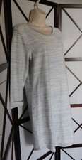 Gap Blue and White Tweedy Cotton Blend Dress medium
