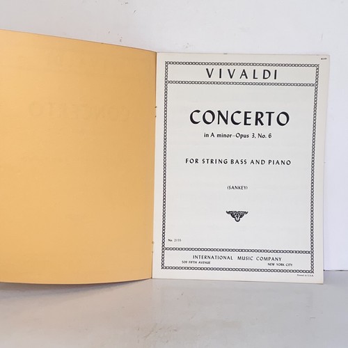 1963 Vivaldi Concerto in A Minor Opus 3 No 6 String Bass & Piano Sheet Music - Picture 3 of 15