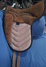 Horse Saddle Pad Bareback Western High Quality SUEDE Leather  stirrups