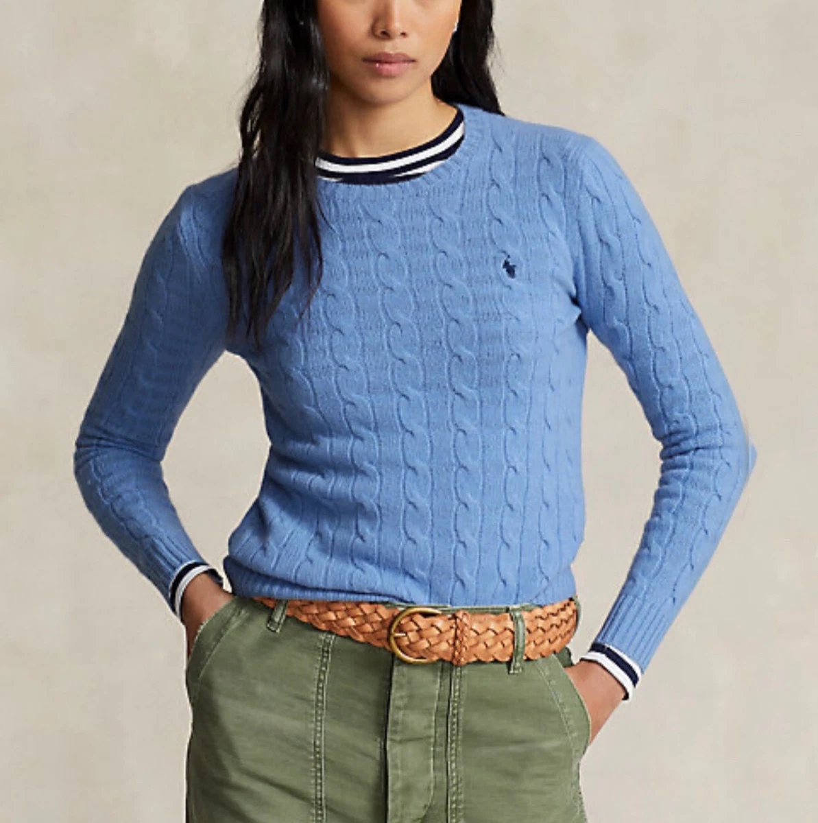 Maglioncino trecce shop ralph lauren