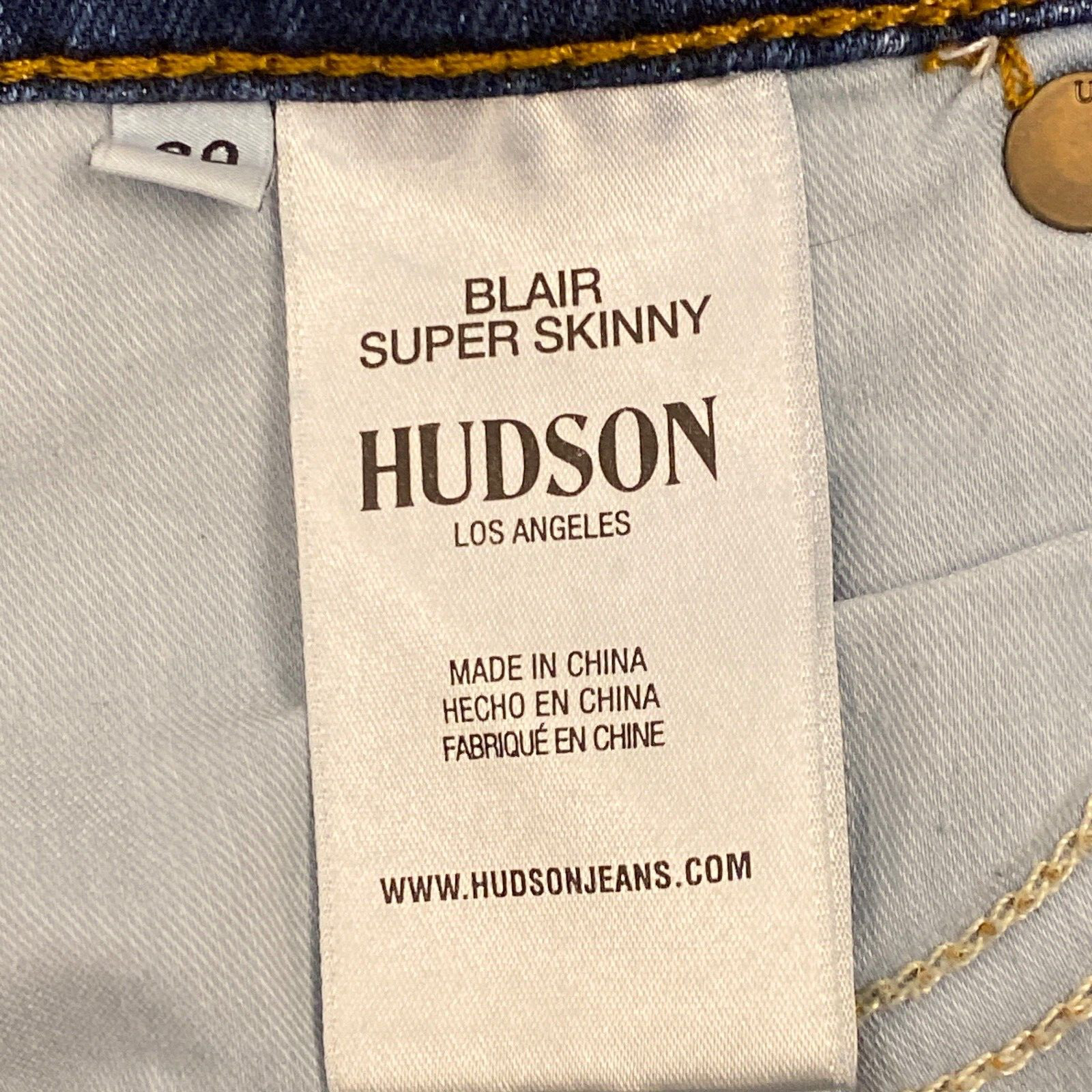 Hudson • Women's Denim Jeans Blair Super Skinny High … Gem