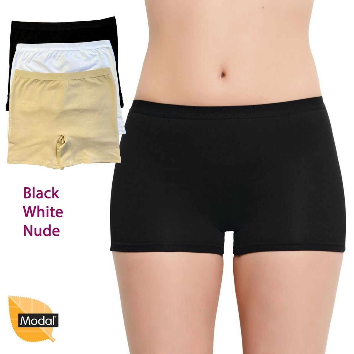 Anti-chafe Biker Shorts - Black - Ladies