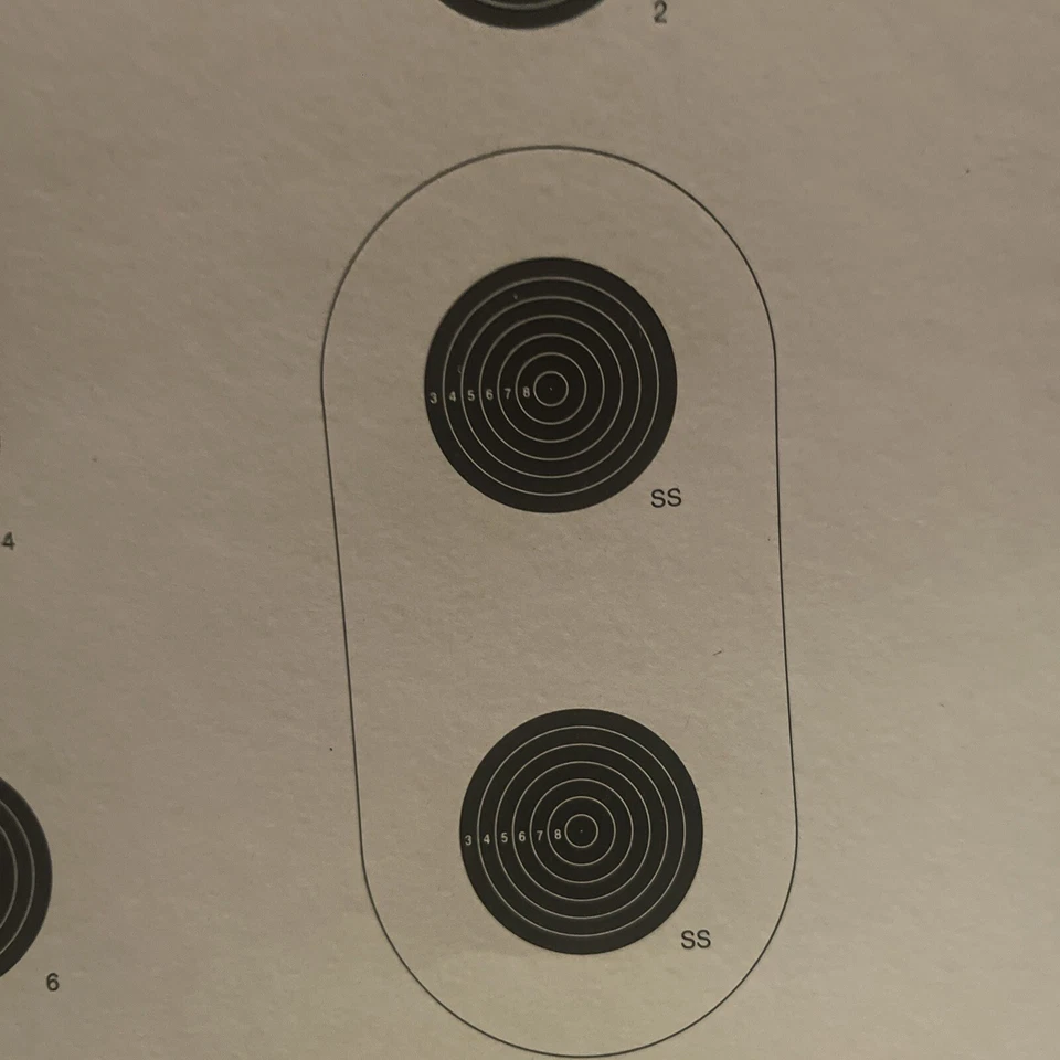 (20) Rifle Speedwell Paper Target 50' NRA Competición Oficial A-36 1982 Foto 4 de 4
