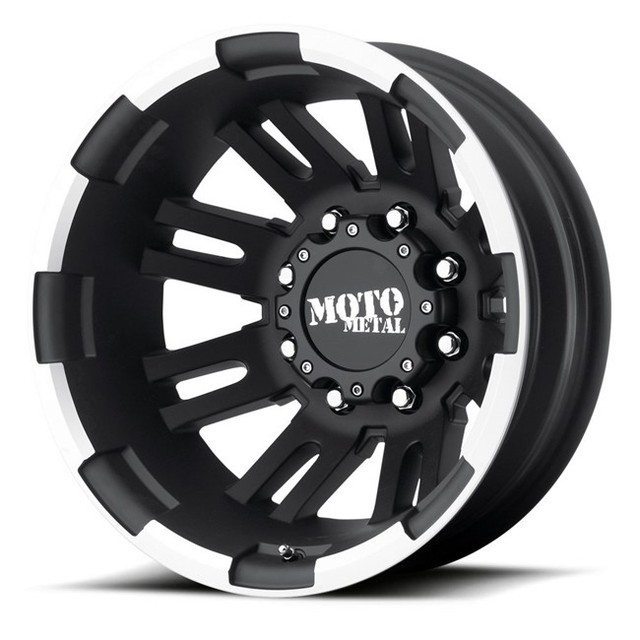 16" Black Wheels Rim Moto Metal MO963 Chevy GMC Ford Dodge Dually 8x6.5