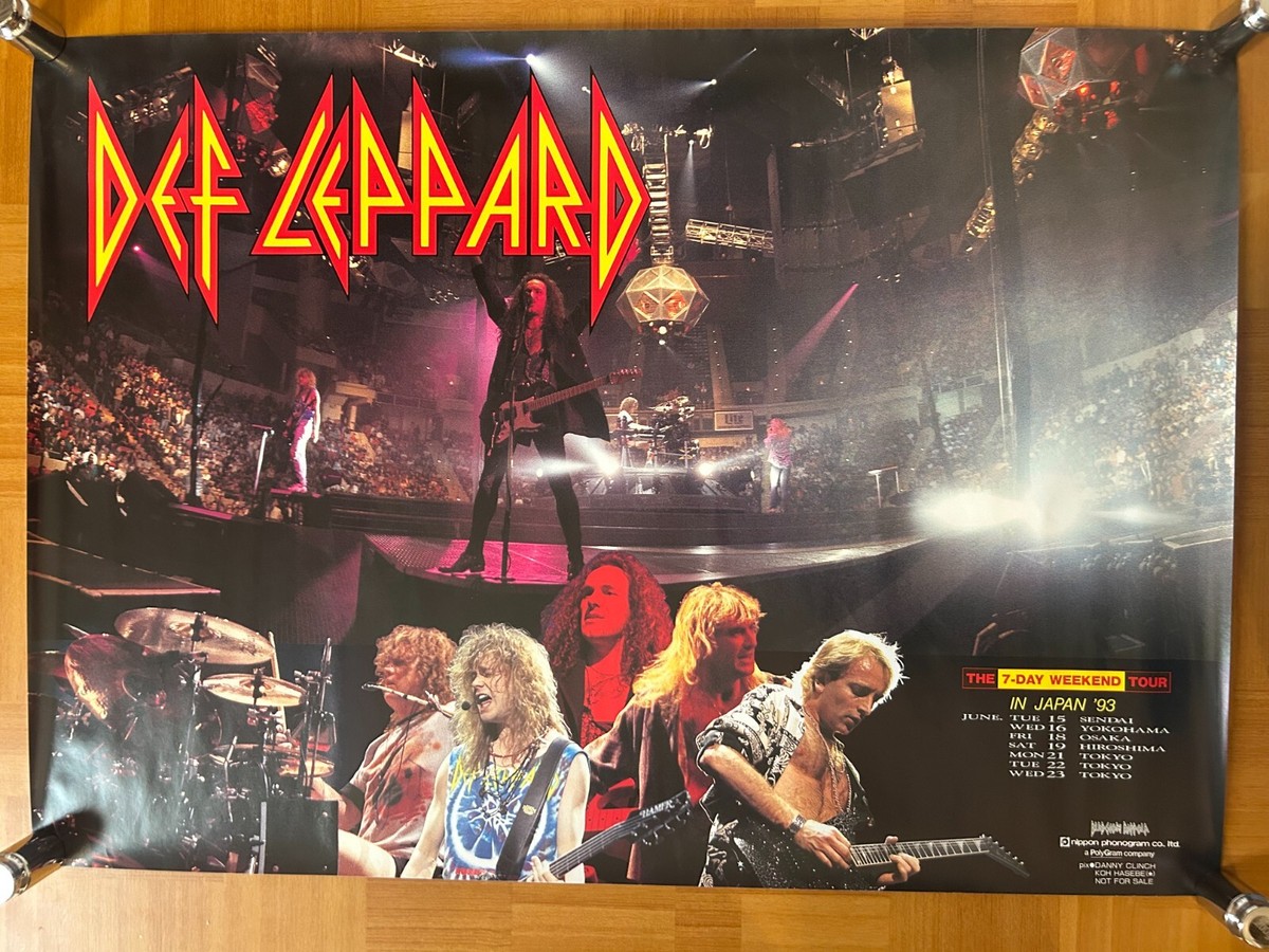 Def Leppard/ The Seven Day Weekend Tour 1993 Japan Original Promo