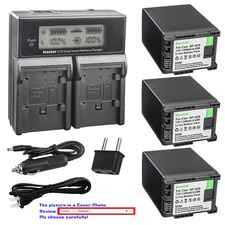 Kastar Battery LCD Dual Fast Charger for Canon BP-820 BP-828 Canon VIXIA HF G30