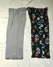  Antthony Studio - Trousers  Relaxed Fit -  x2 - Grey and pretty pattern 