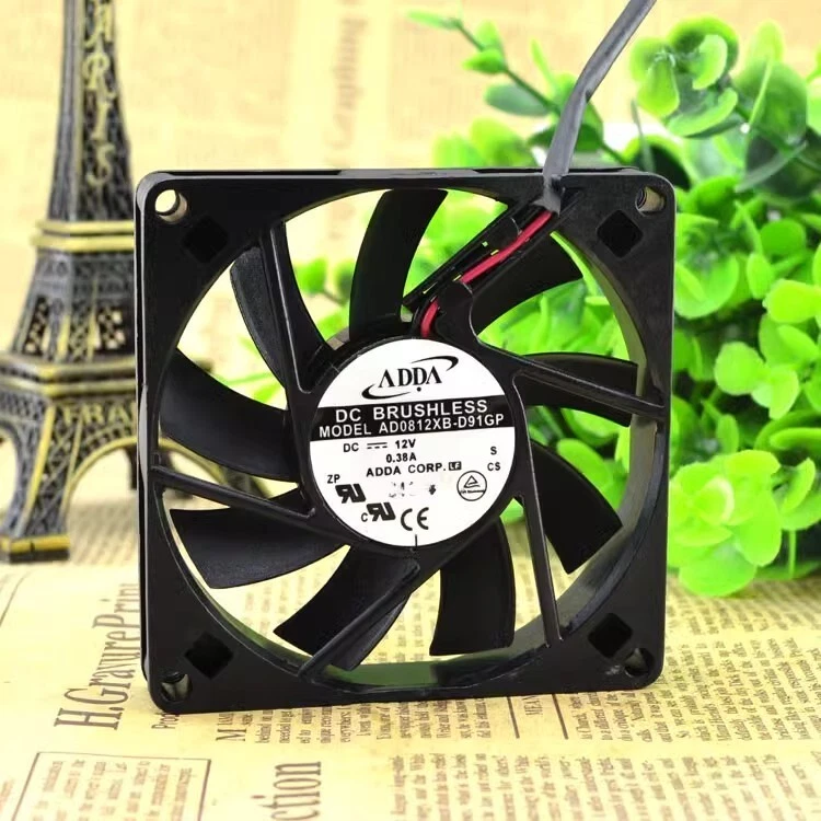 ADDA AD0812XB-D91GP 8015 12V 0.38A 8cm Cooling Fan - Image 3 of 4