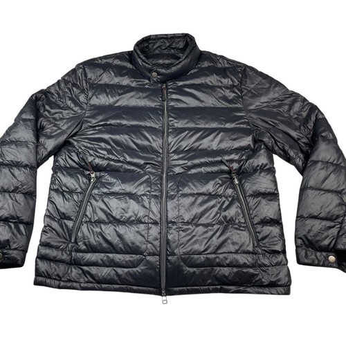 Saks Fifth Avenue Red Men's 100% Nylon Down Puffer Jacket Black • Large - Picture 2 of 7