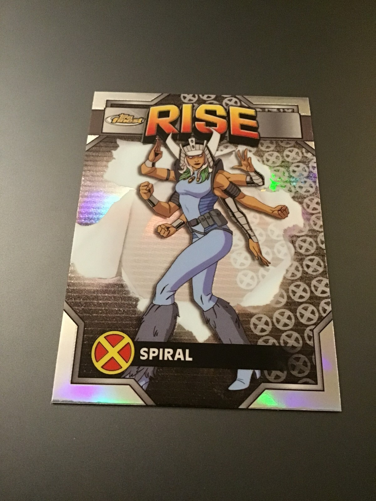 2025 Topps Finest X-Men '97 Spiral Uncommon Silver #62 Refractor