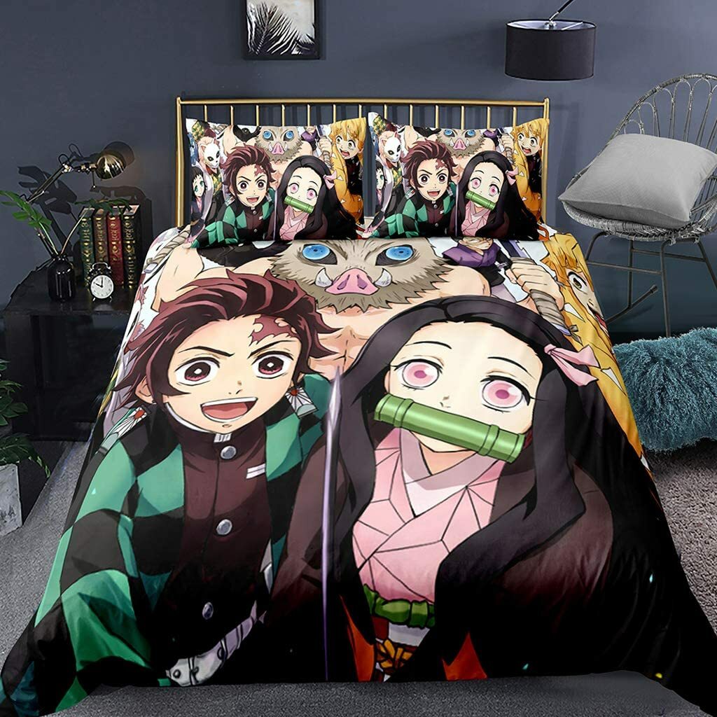 Shop Demon Slayer Bed Sheet Set Anime online