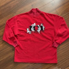 Vintage 101 Dalmatians Turtleneck Sweater The Disney Store Size Large