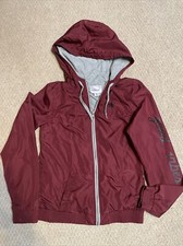 EMPYRE Full Zip Hoodie Size Small Jacket Windbreaker Ladies Maroon