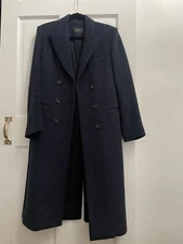 Isabel Marant Navy Blue Double Breasted Coat