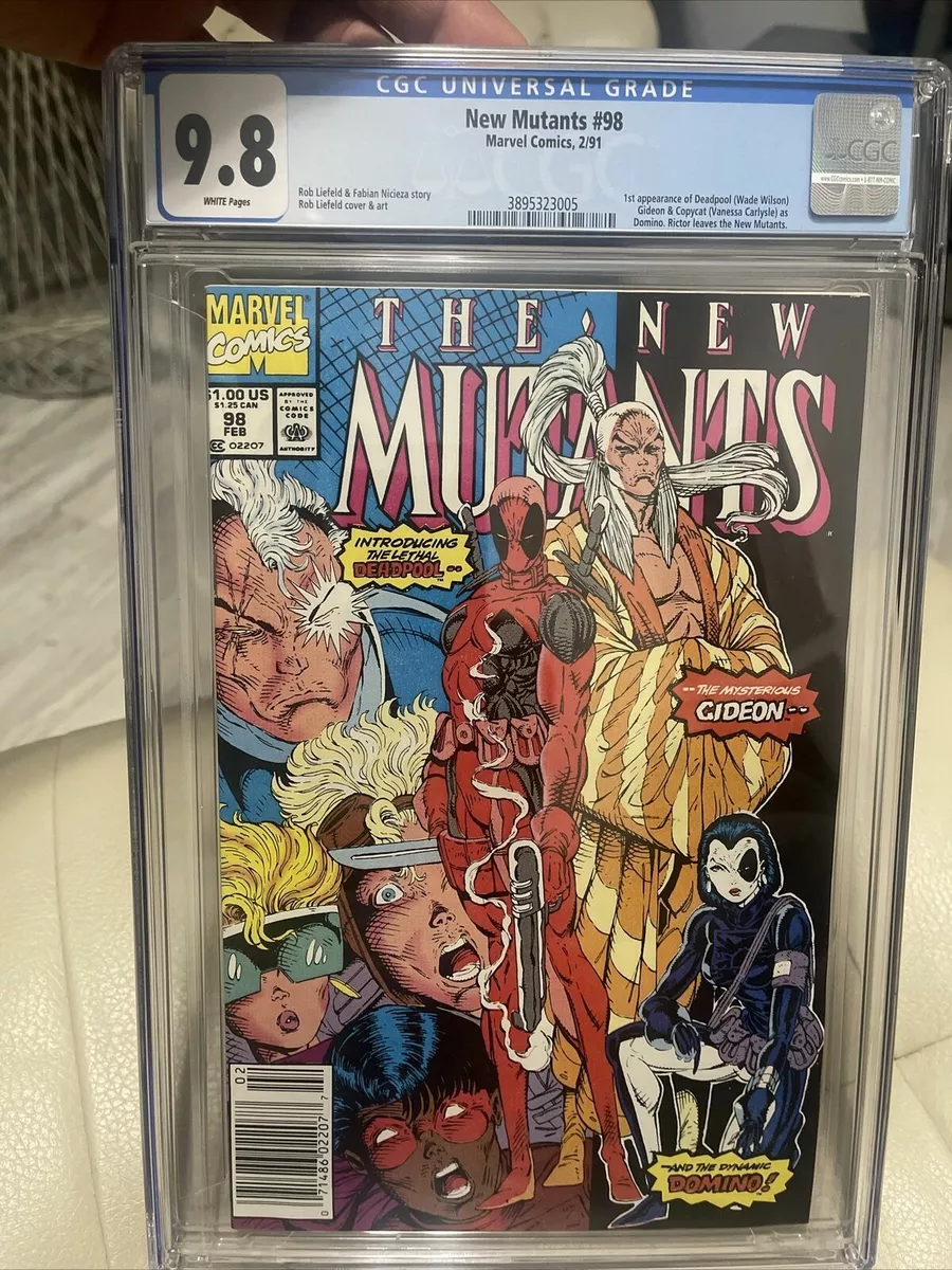 CGC 9.8~New Mutants #98~First appearance of Deadpool~ Newsstand