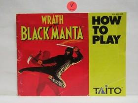 WRATH OF THE BLACK MANTA Instruction Manual   No Game   NES Nintendo
