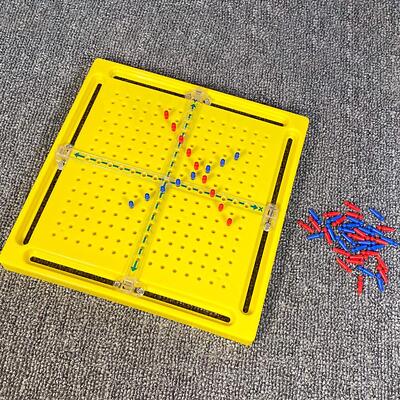 Holz Geoboard Set Xy Achse lineare Gleichung Lernwerkzeug für Kinder Kinder