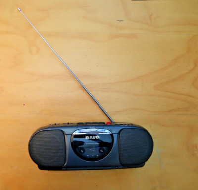 Vintage Aiwa CS-P7 Stereo Radio Cassette Recorder w/ OEM Power