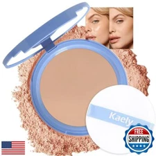 evpct Oil Control Pressed Face Powder Compact for Women, Translucent Setting 