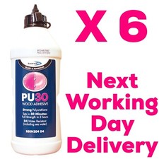 6x POLYURETHANE PU 30 MINUTE SET WOOD GLUE ADHESIVE GEL Gator Gorilla