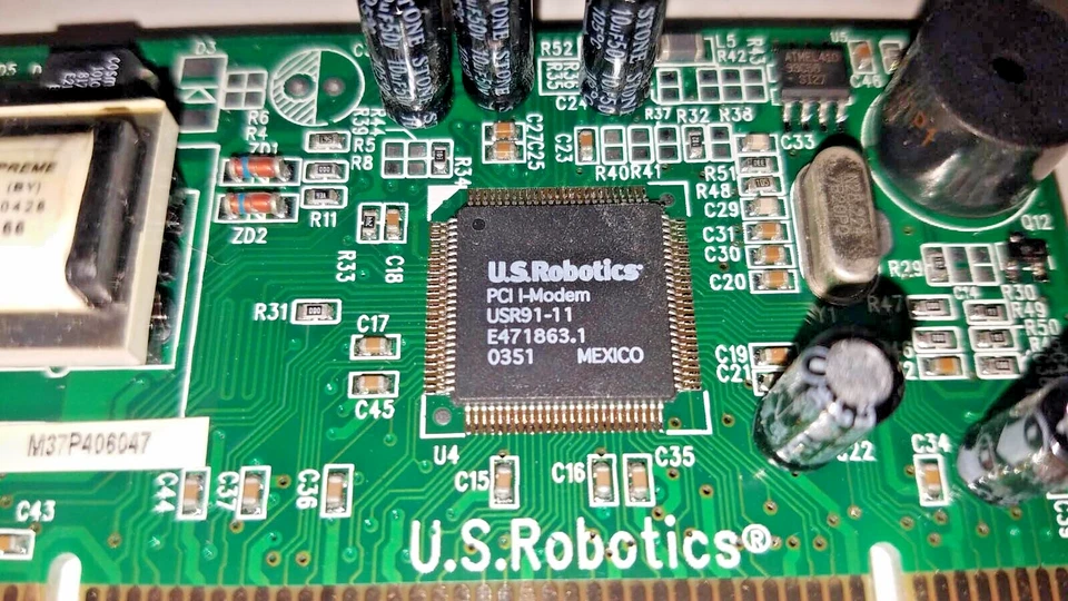 USRobotics USR5660A 56 Kbps V.92 Internal PCI Modem w/ Installation Disk - Image 4 of 4