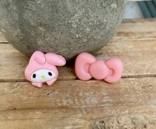 Vintage Set Of 2 My Melody Sanrio Cell Phone Case Charms NEW 