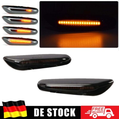 Led Seitenblinker Blinker Schwarz Für BMW 3er E46 E90 E91 5er E60 E61 E84 E82 2x
