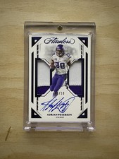 Panini Flawless 2023 Dual Patch Auto Adrian Peterson Vikings Sapphire /10 DPA-19