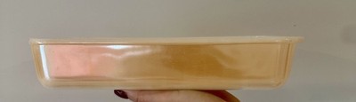 Vintage Anchor Hocking Fire King Peach Lustre 1.5 Qt 410 Baking Dish