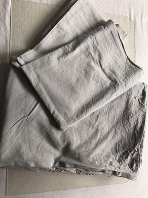 Ikea Bettwäsche 240x220 grau 2x Kissen 80x80 3 tlg. Bettbezug Kissenbezug