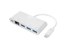 Monoprice USB-C to 3x USB-A 3.0, Gigabit Ethernet, and USB-C F Adapter