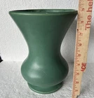 Vintage McCoy Pottery Garden Club Green Ceramic Vase 1958 Trumpet Shape 9” Tal